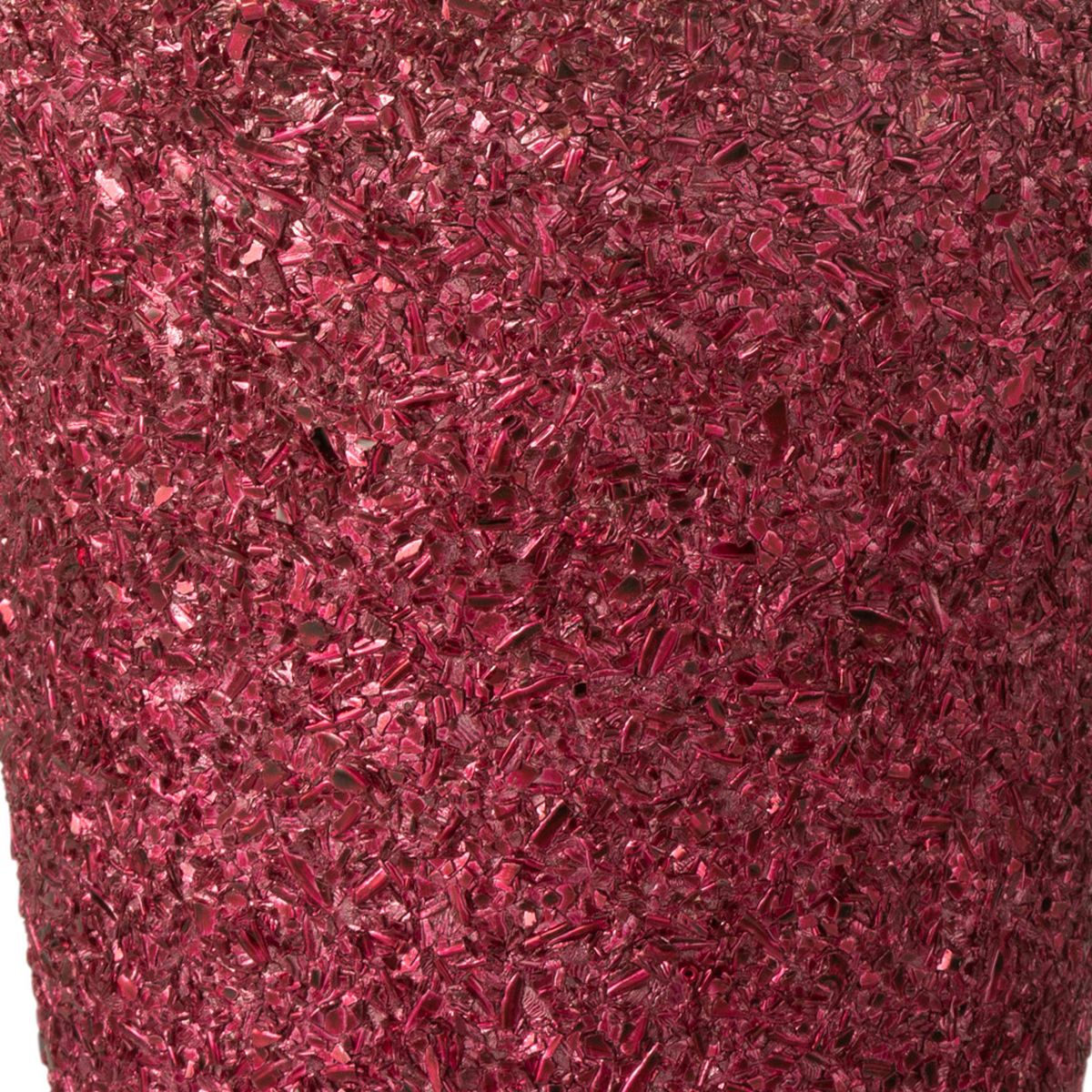 Glittery pink glass pot cover