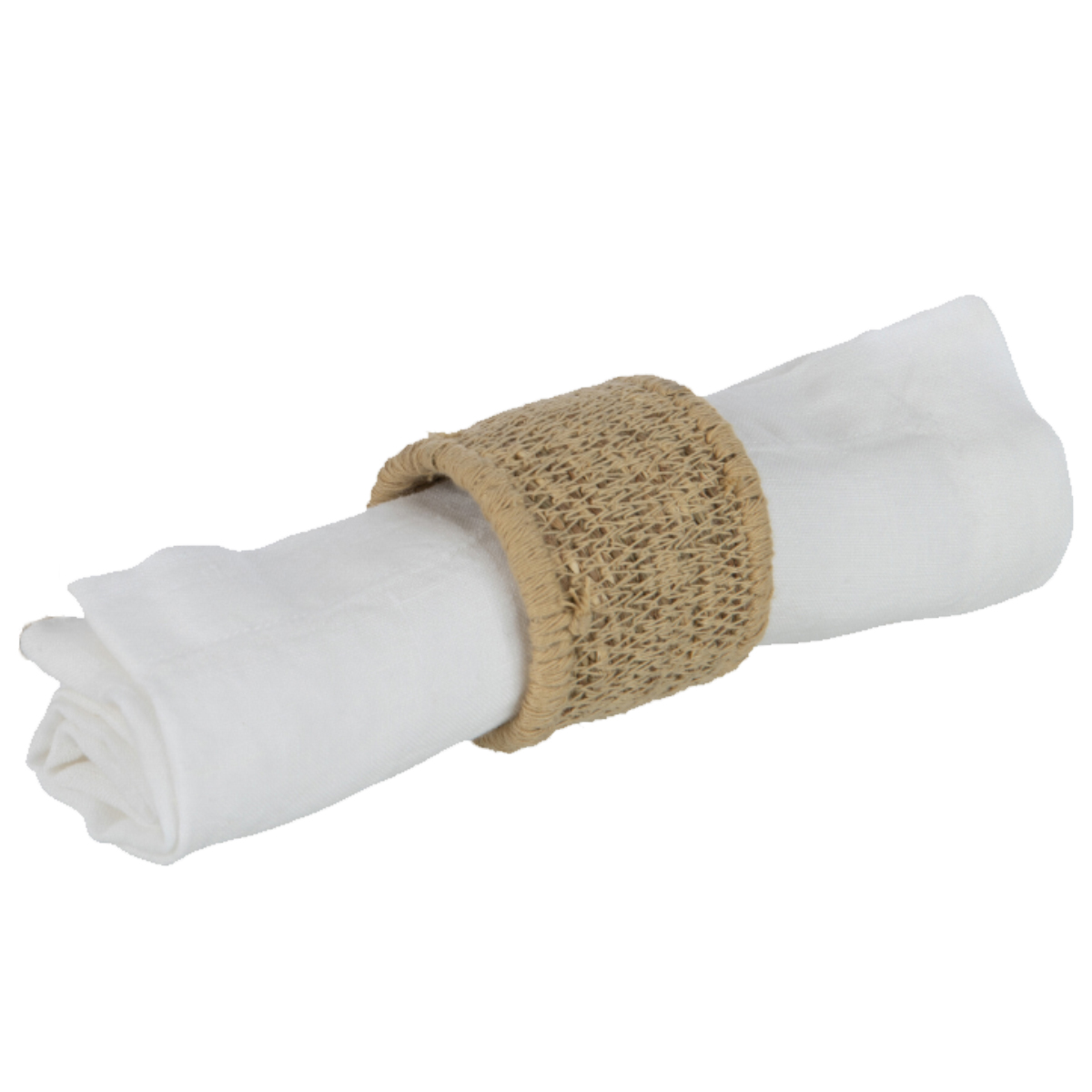 Set of 4 seagrass napkin rings