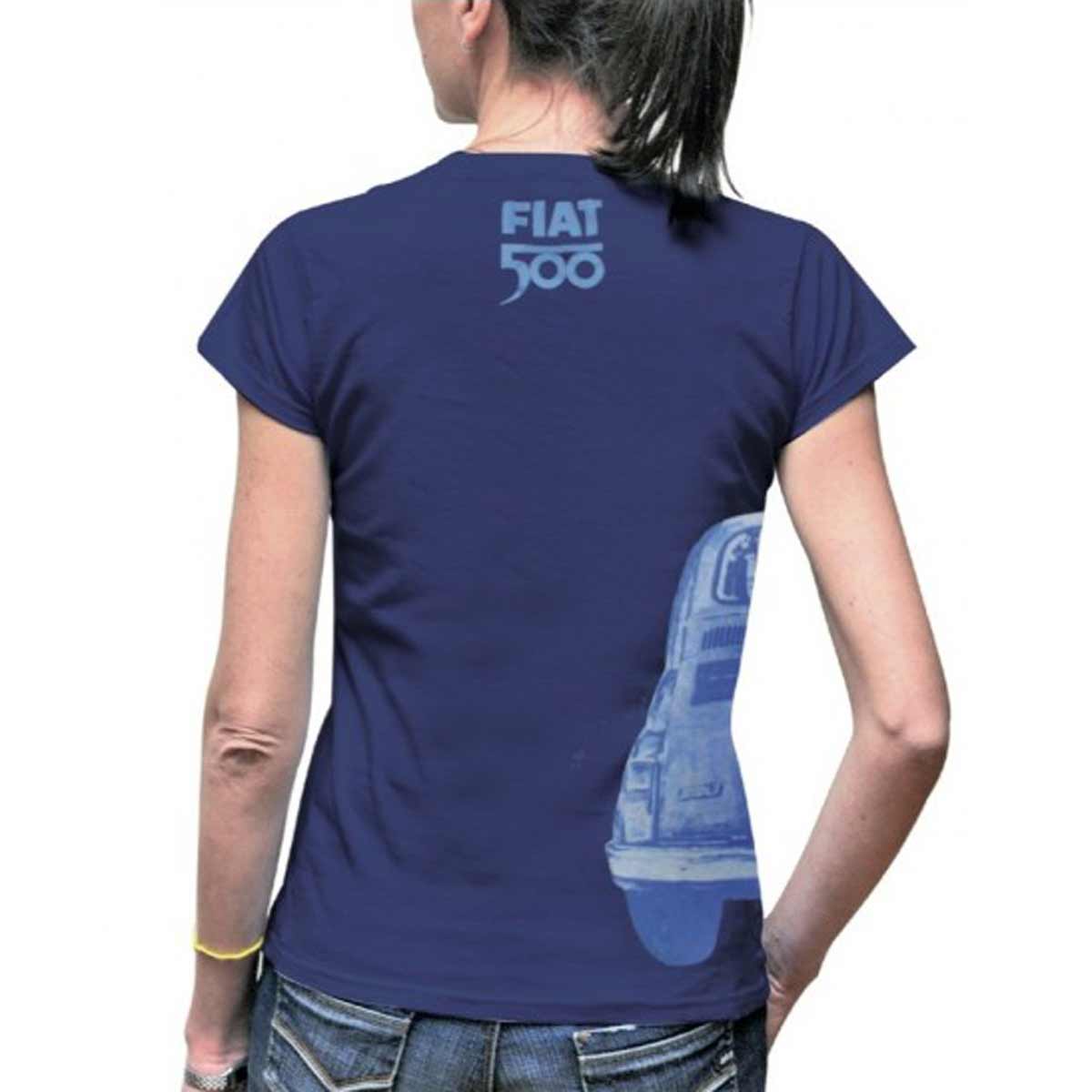 Fiat 500 blue T-shirt