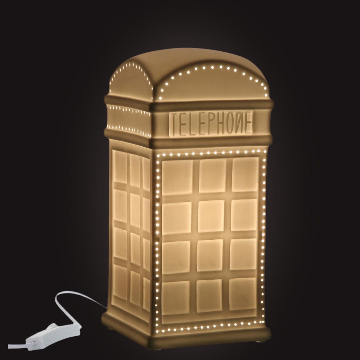 London telephone box table lamp - 24.5 cm
