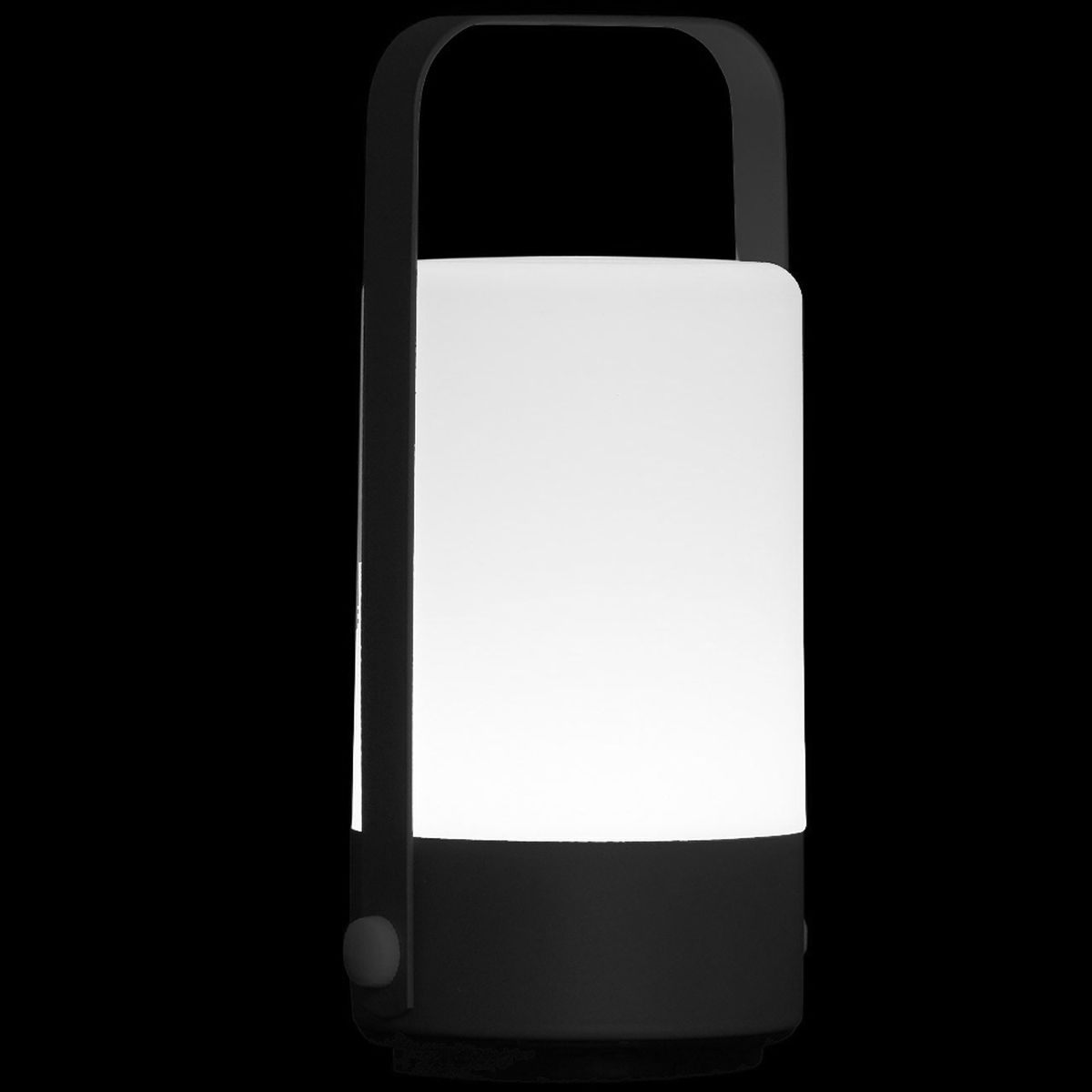 Transportable black LED table lamp
