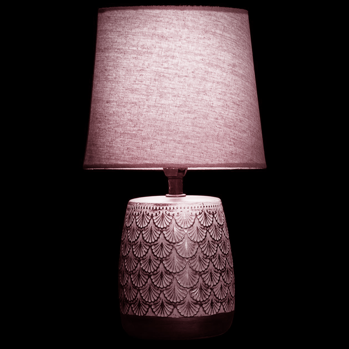 Pink and gold sandstone lamp 30.5 cm