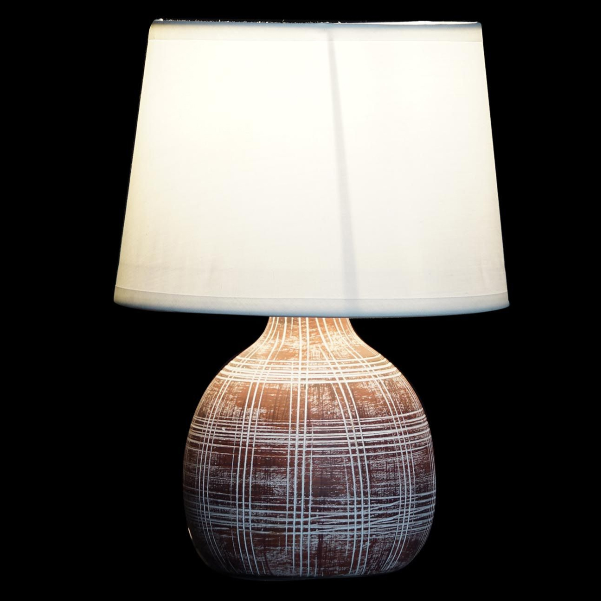 Brown Ocher Sandstone Lamp 26 cm