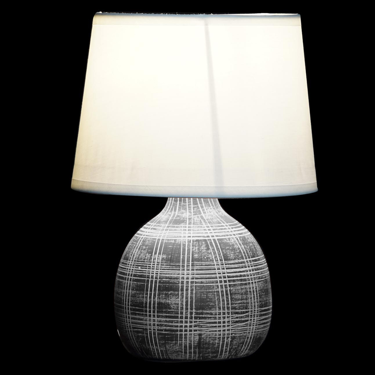 Anthracite Sandstone Lamp 26 cm