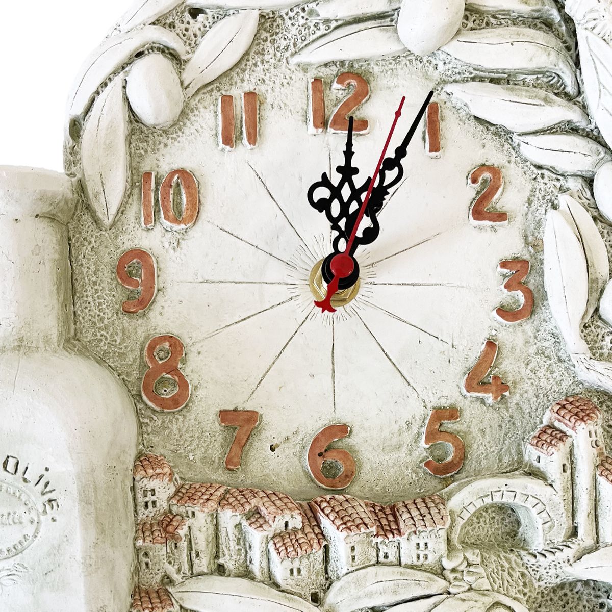 Plaster clock Handmade - Provence