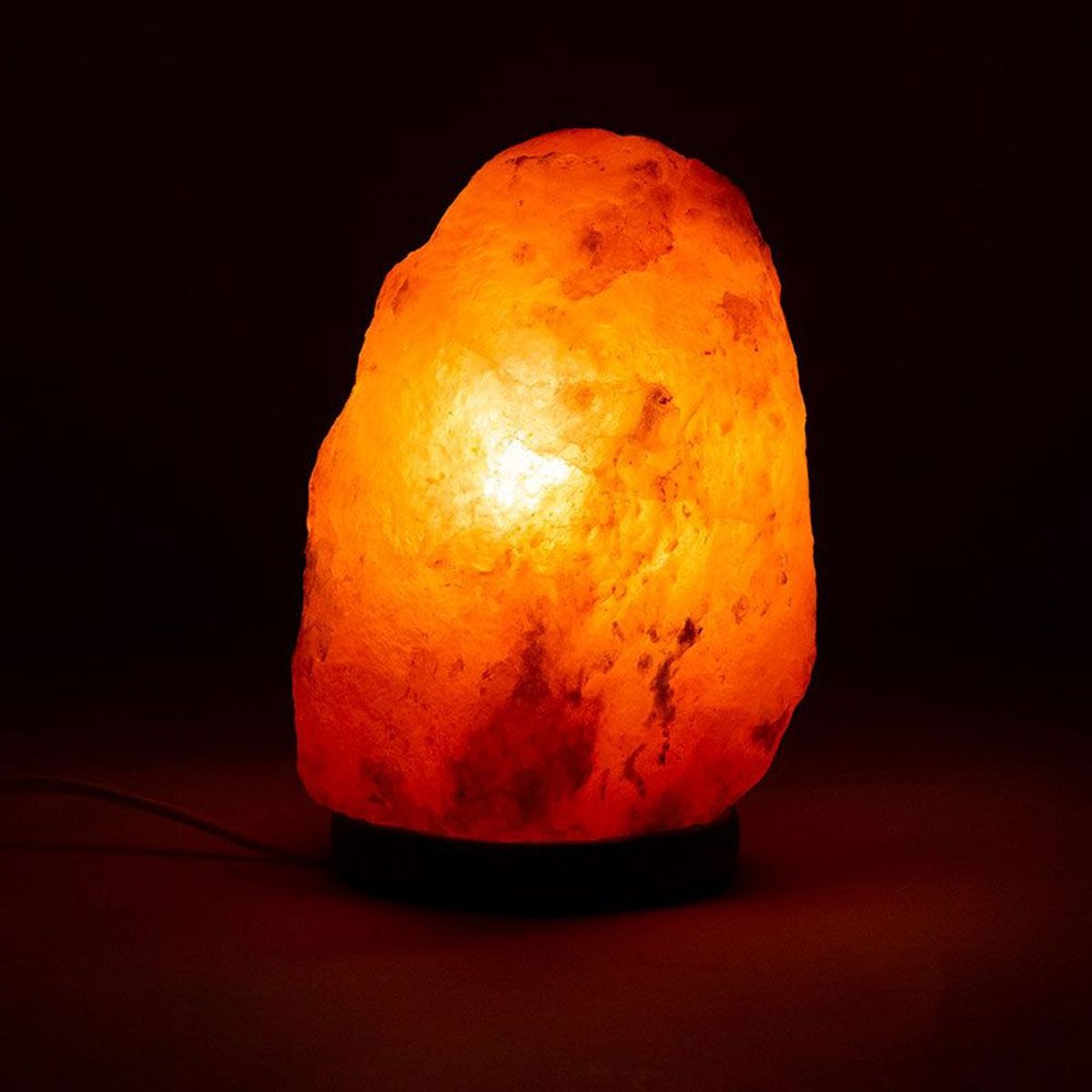 Crystal salt lamp