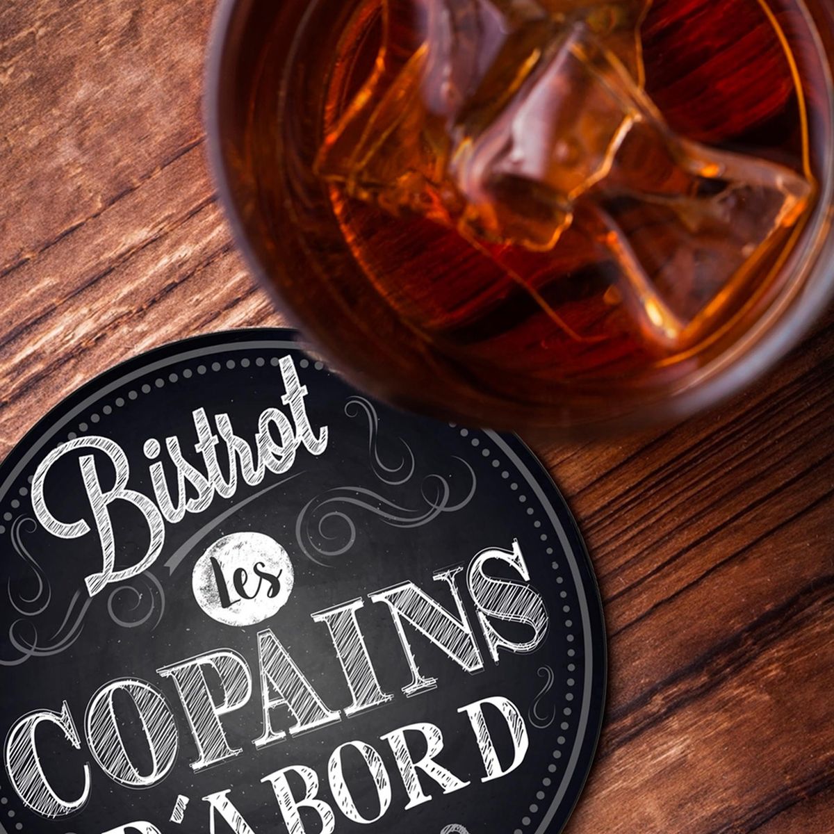 BISTROT - Box of 4 coasters
