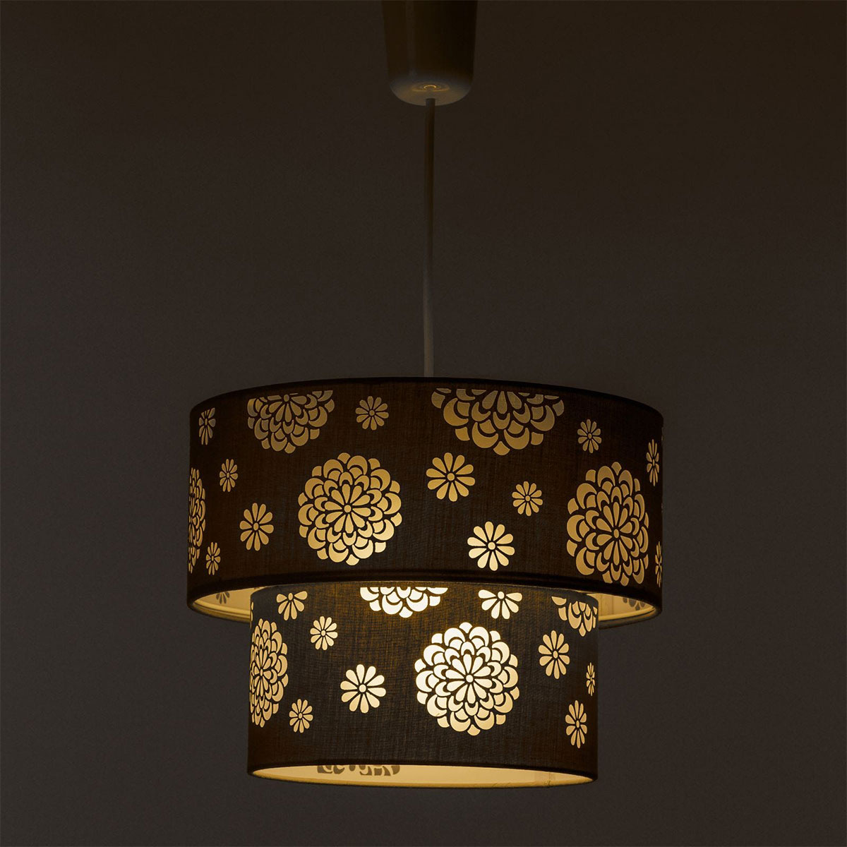 Brown Polyester Chandelier