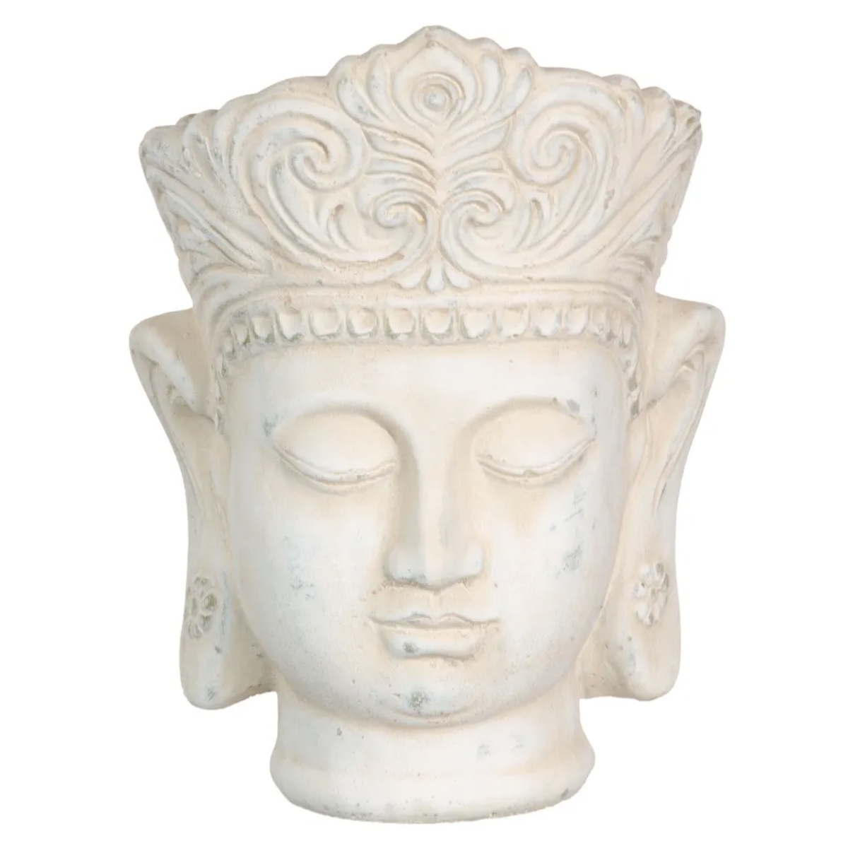 Terracotta Buddha flowerpot