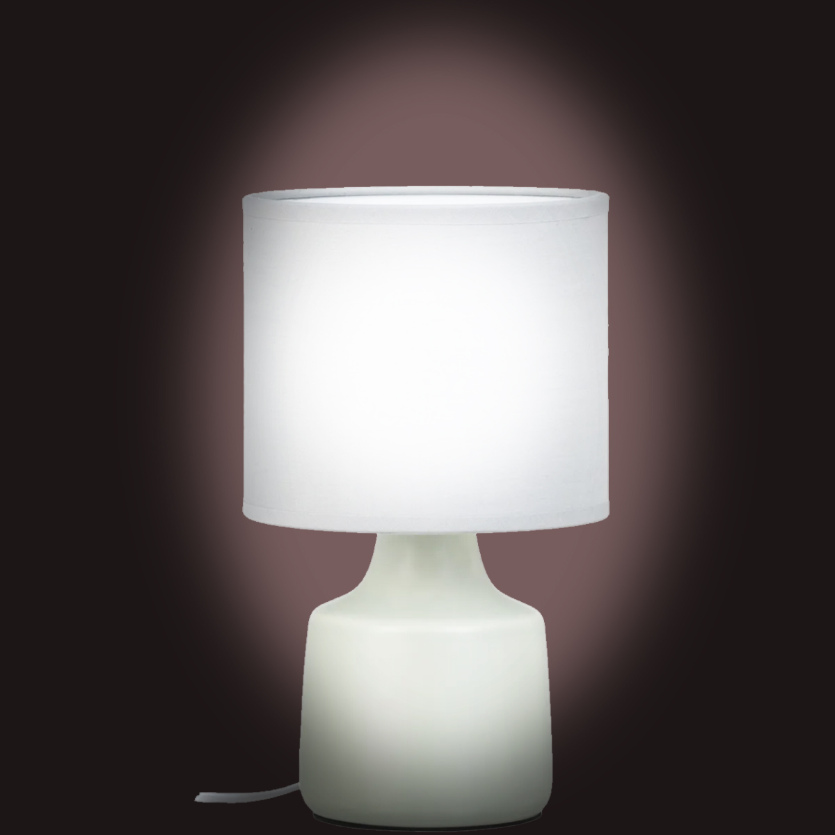 White ceramic lamp