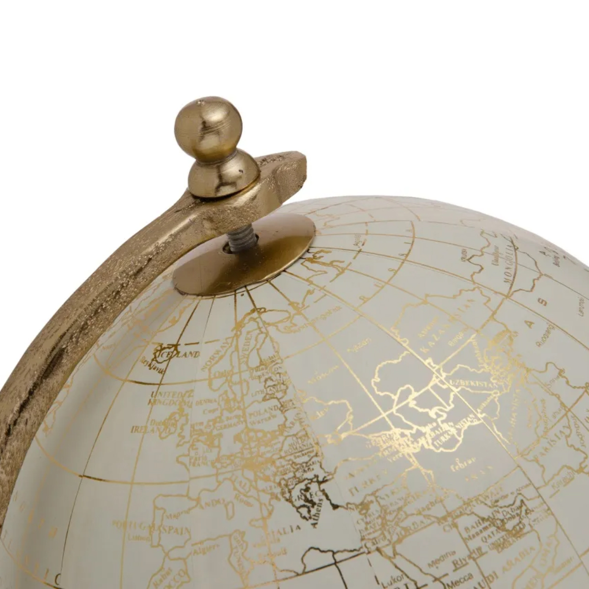 Gold and Cream Globe Decoration
