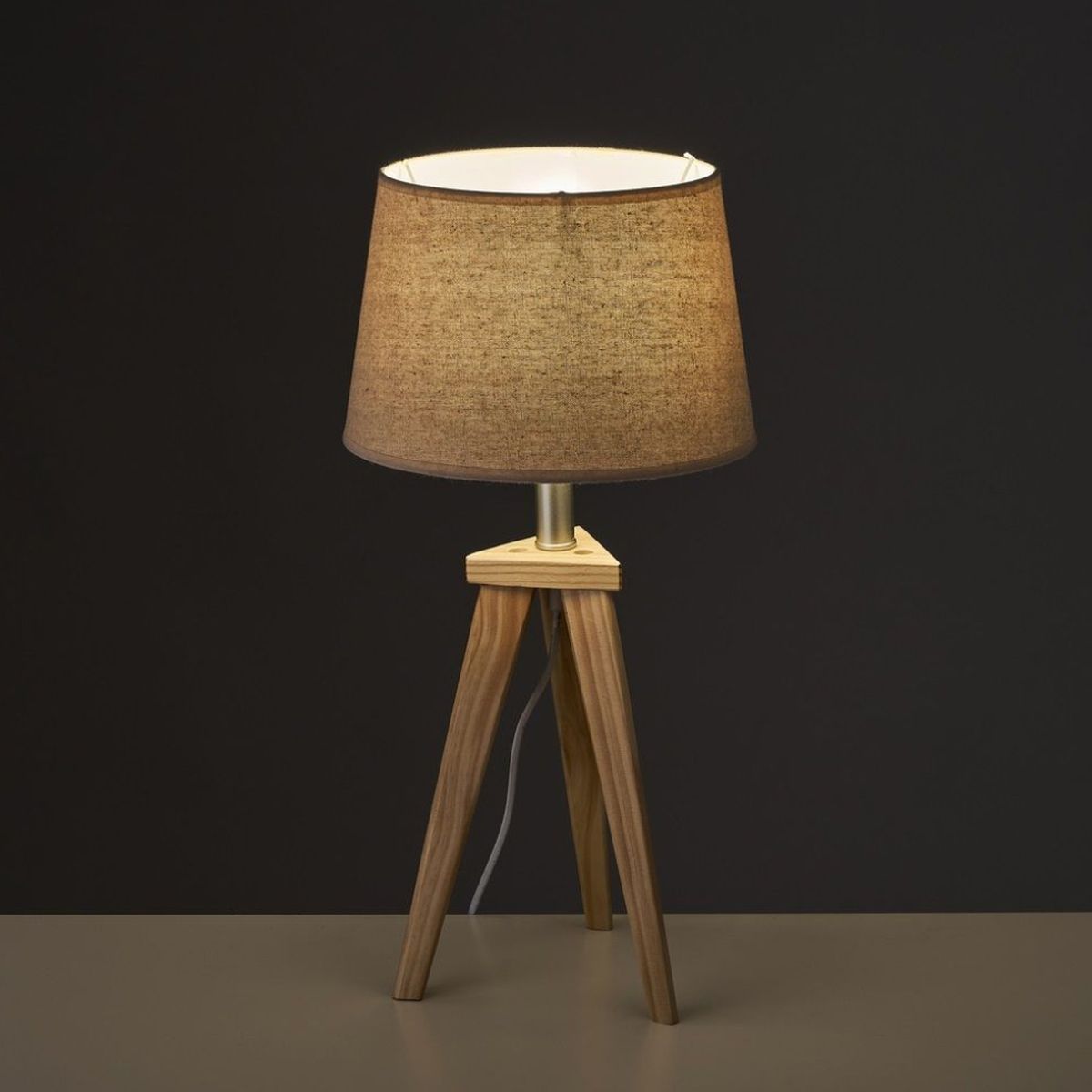 Light wood table lamp - Scandinavian spirit 55 cm
