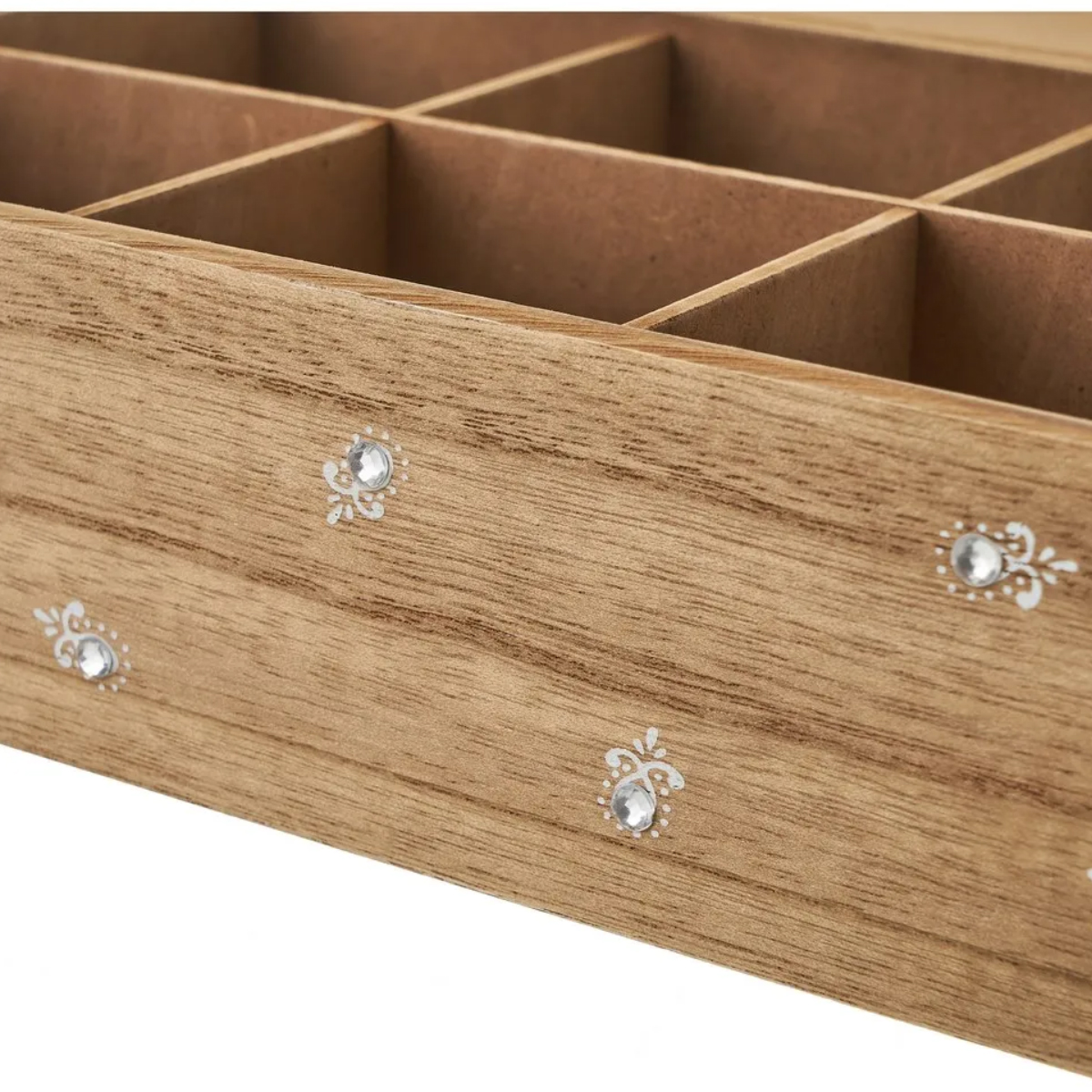 Mandalas compartmentalized wooden box