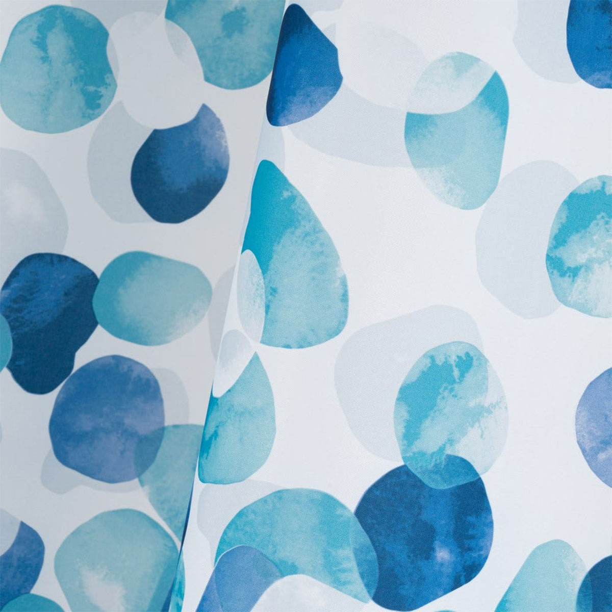 Shower Curtain blue bubbles 180 x 200 cm