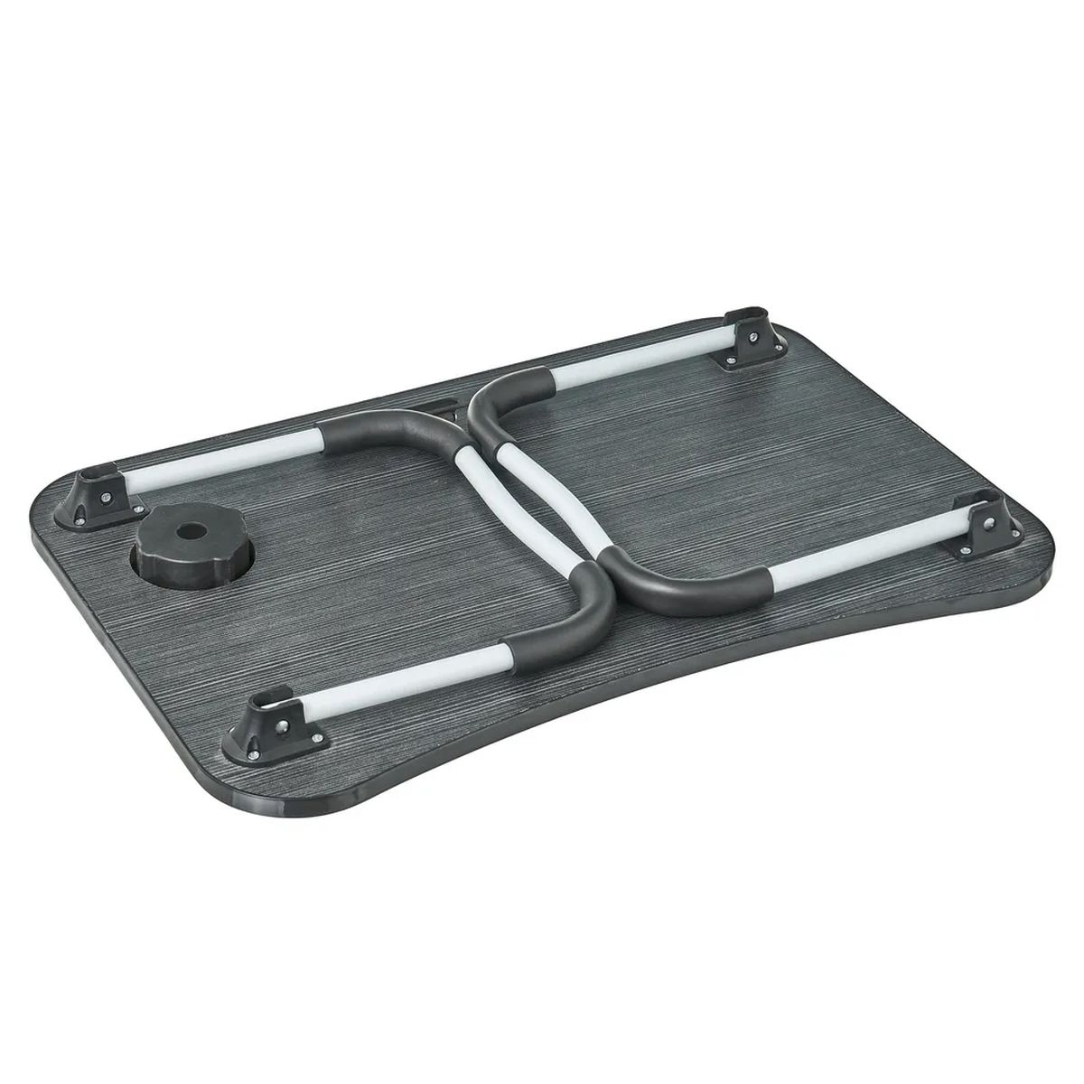 Tray on legs in metal and MDF - Black