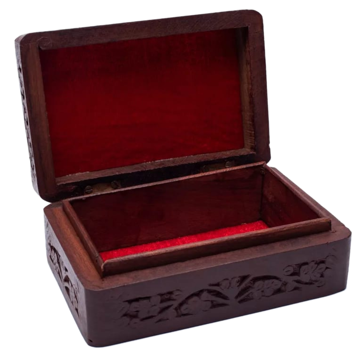 Moon and Star small box carved