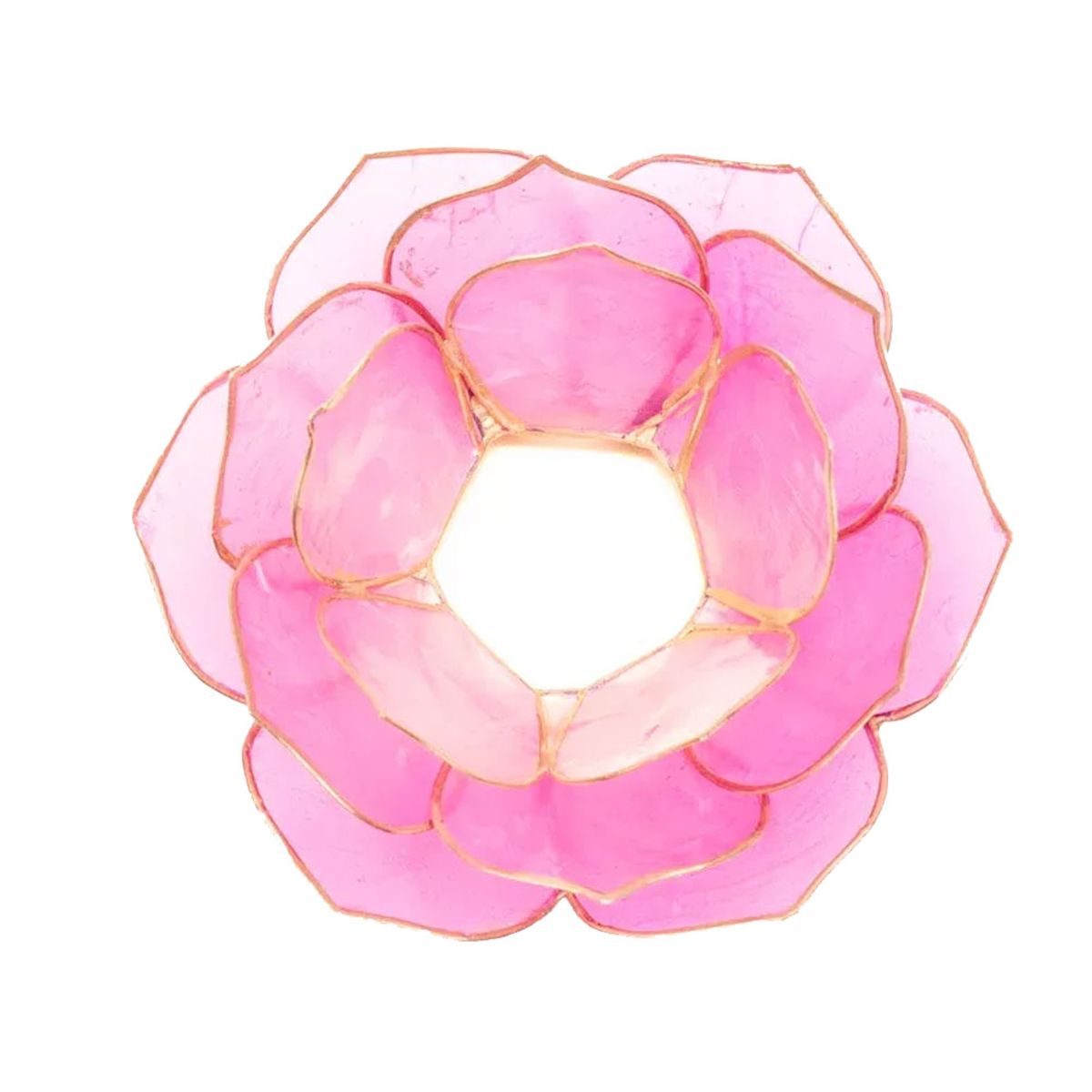 Lotus petal atmospheric light Pink gold trim