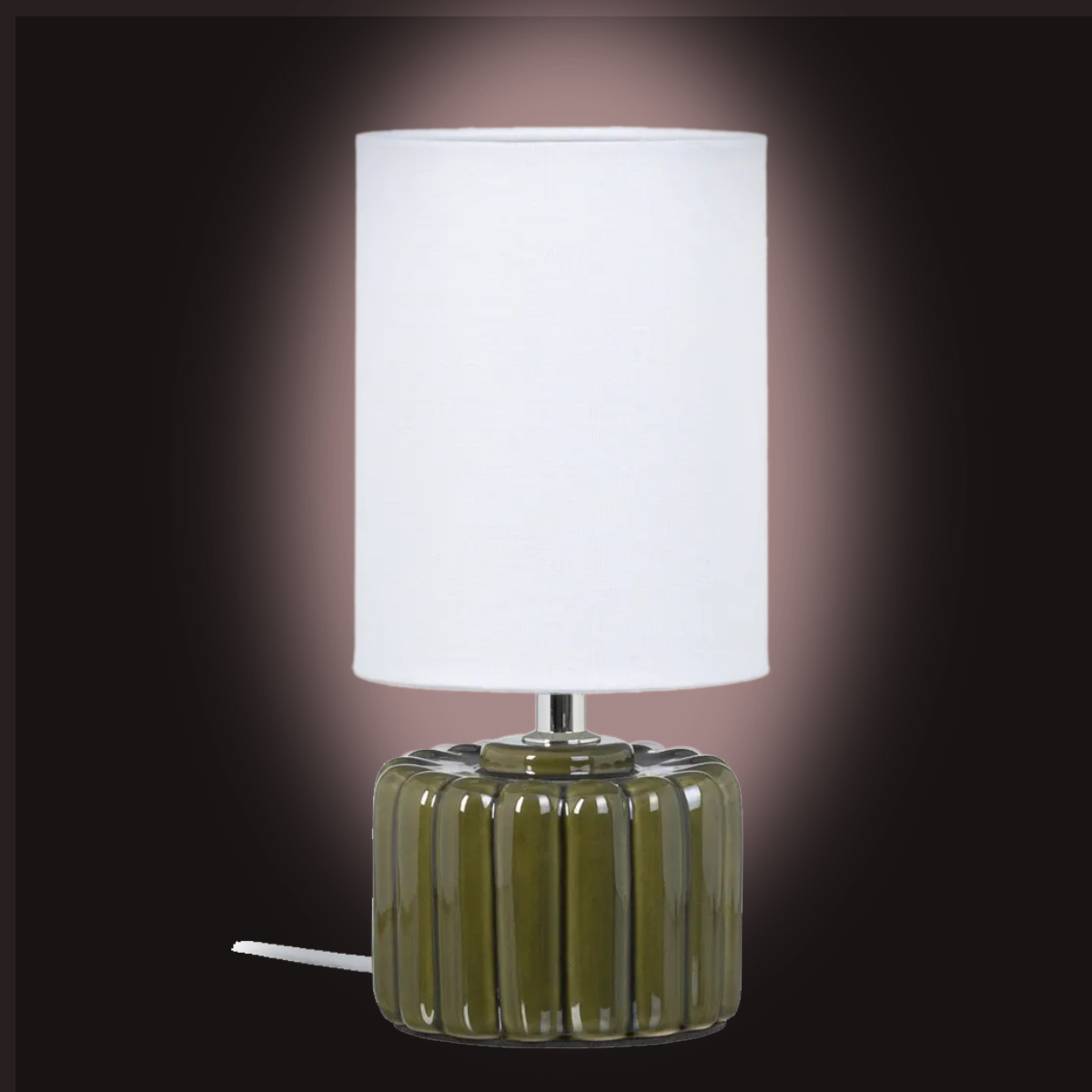 Ceramic lamp 28 cm - Green