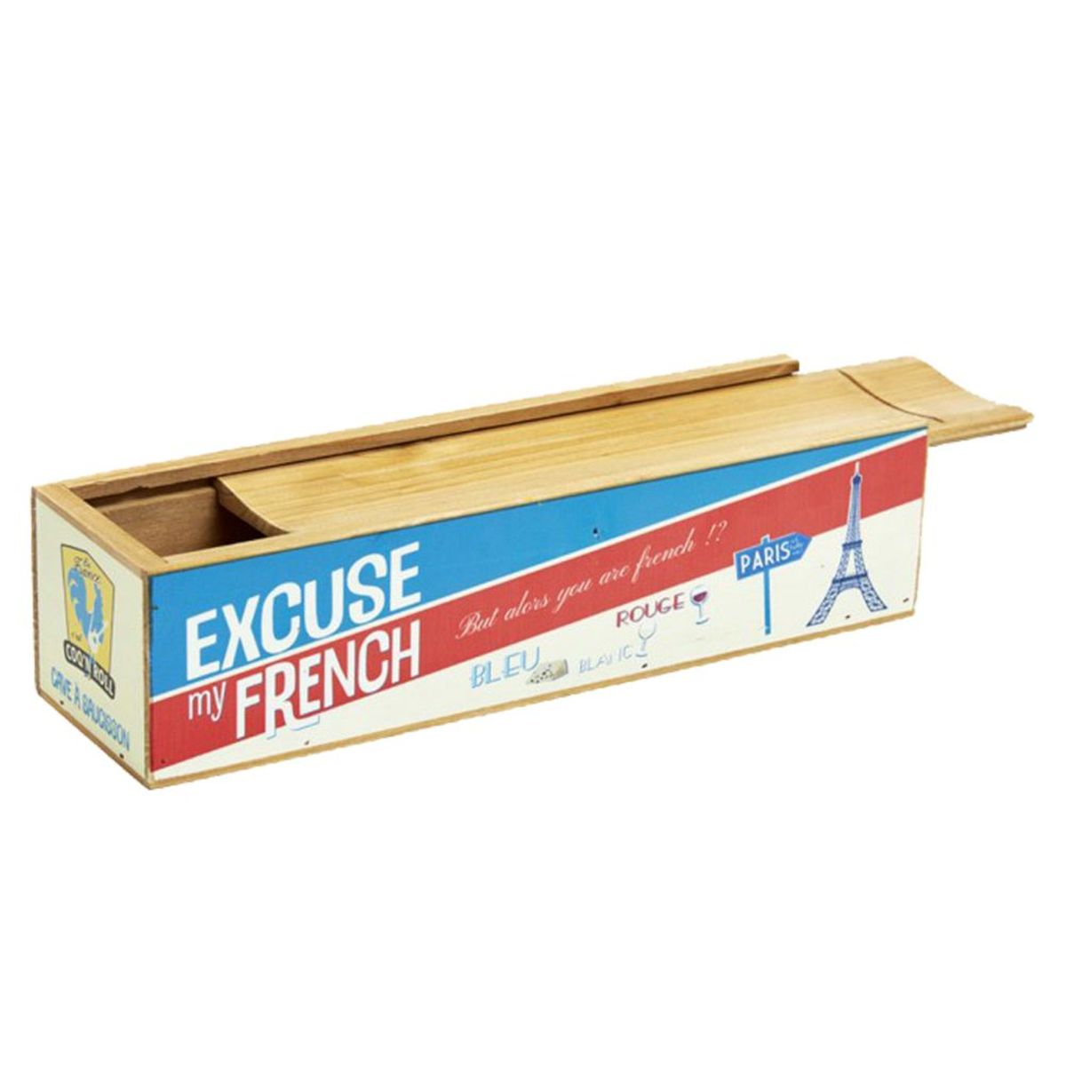 Sausage box with knife - Excuse my French