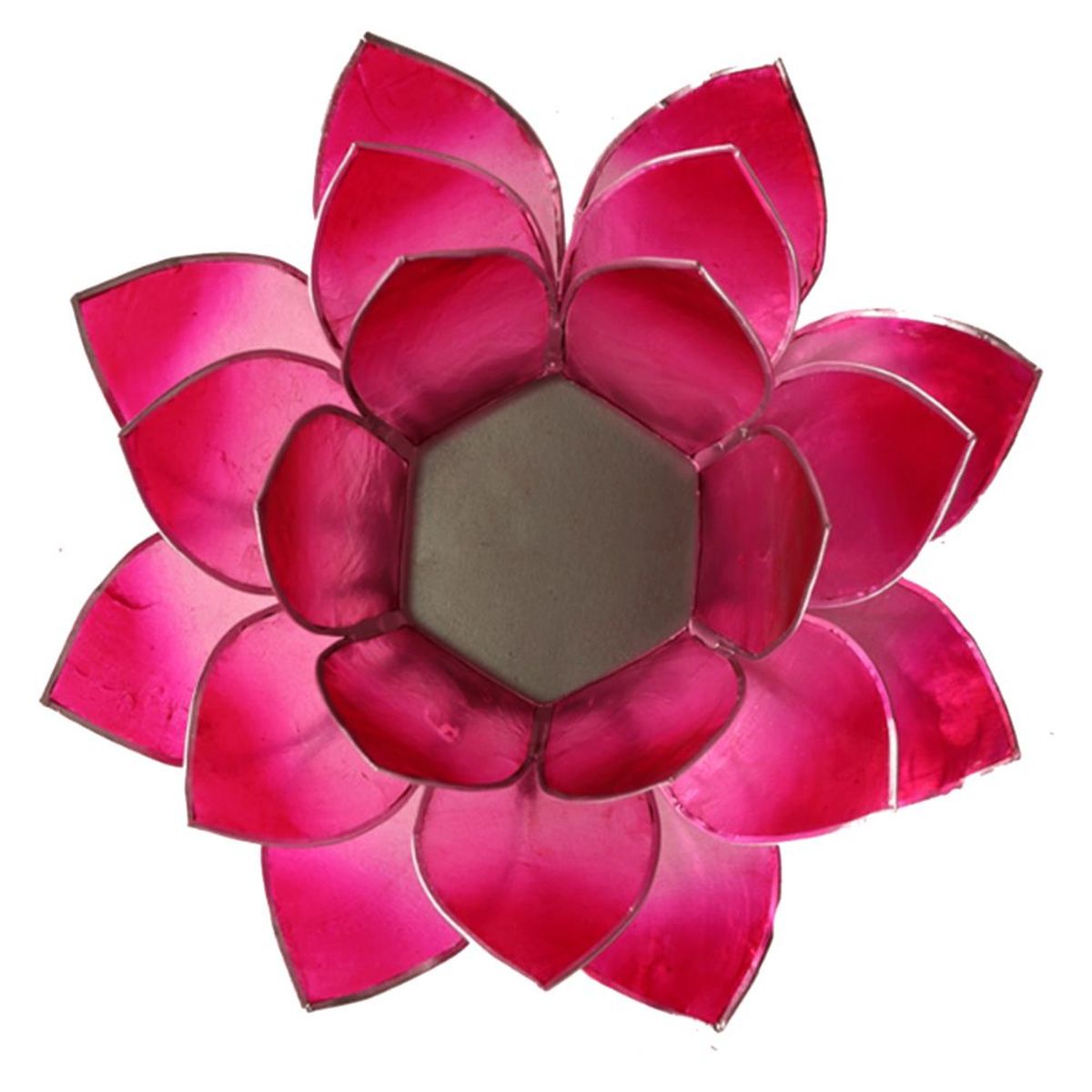 Lotus candleholder Pink silverlining