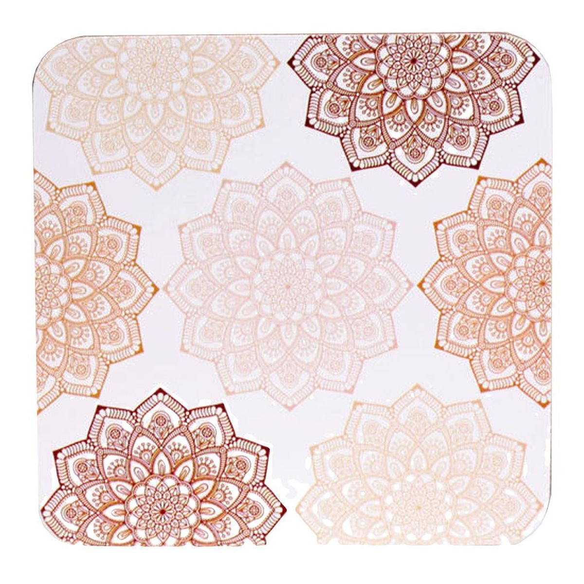 Coasters Mandala Pink set of 6