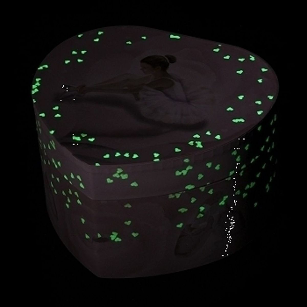 Phosphorescent musical jewelry box - Dancer
