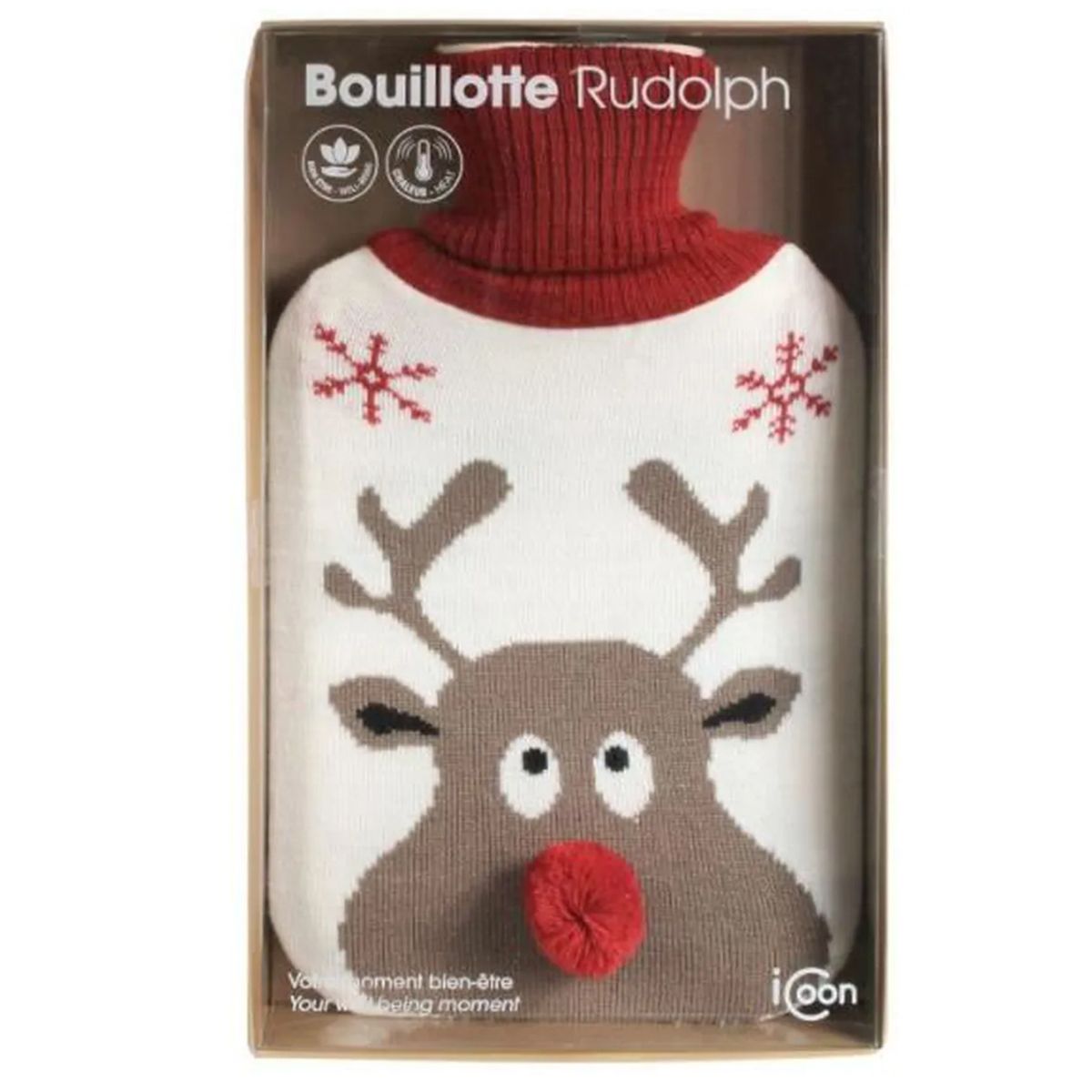 Hot water bottle Rudolph