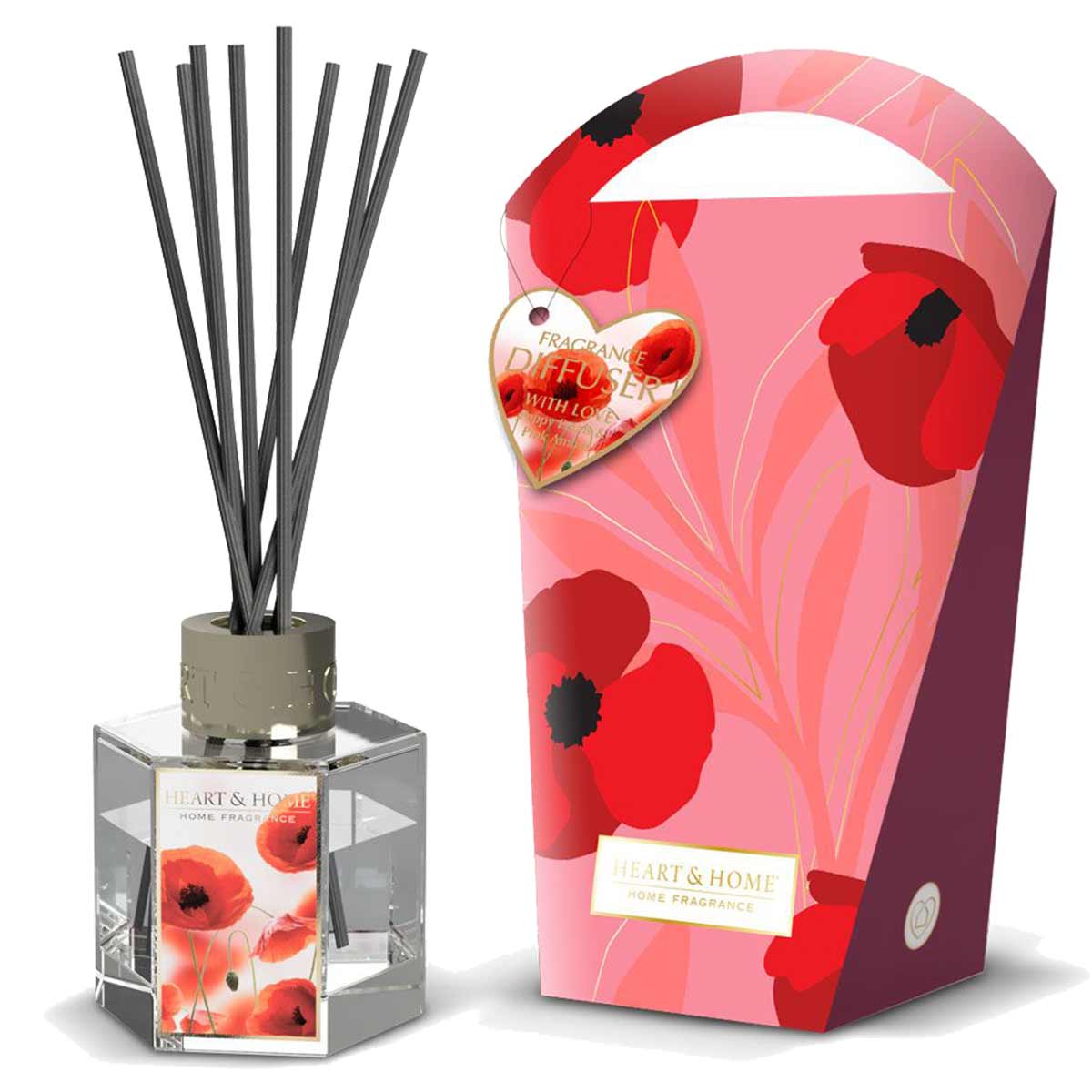 Heart and Home Stick Diffuser - With Love