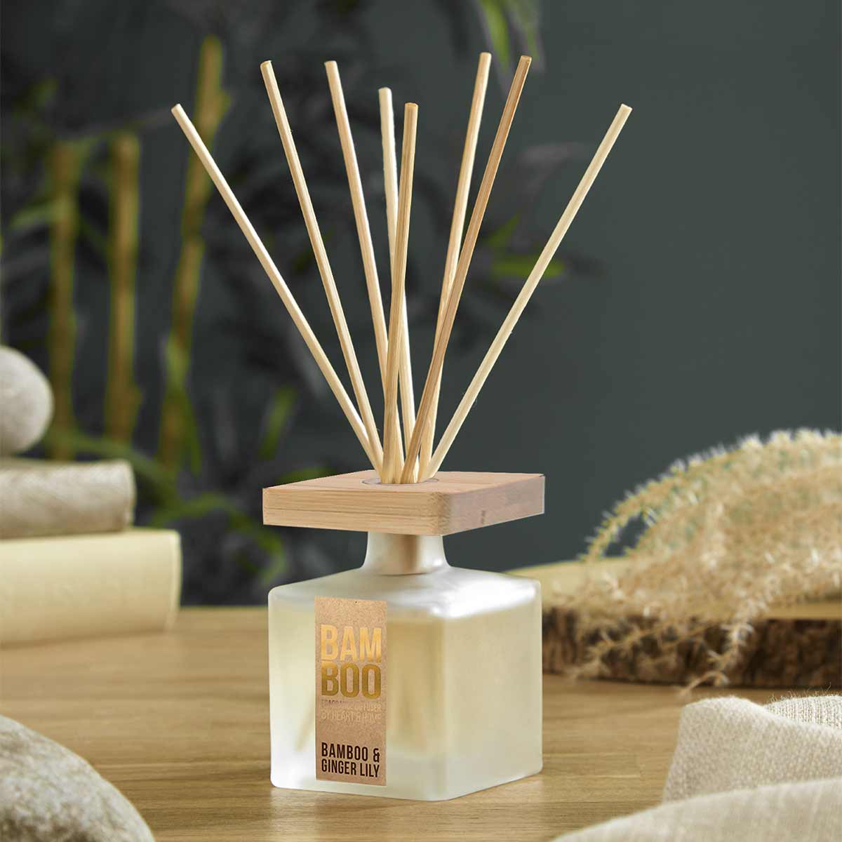 Heart and Home eco-friendly stick diffuser - Bamboo Ginger