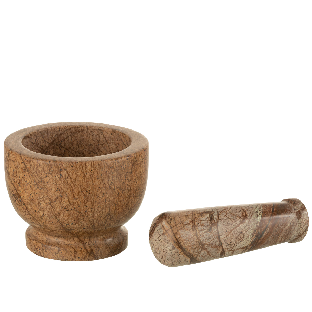 Marble mortar and pestle