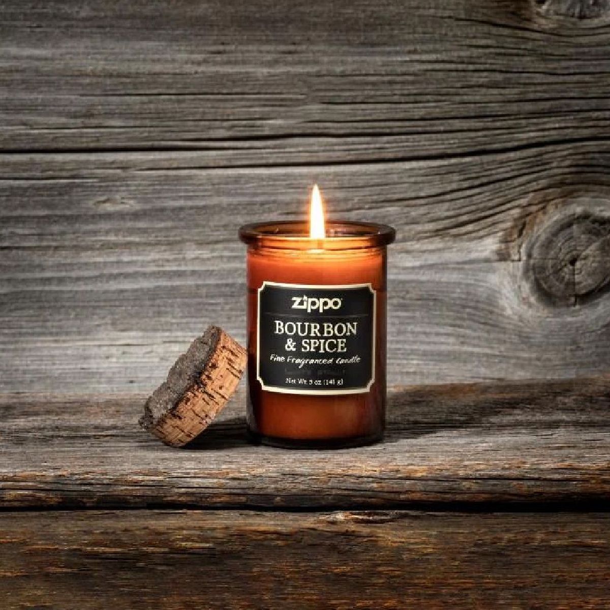 Dark Rum & Oak scented candle by Zippo - Made in USA