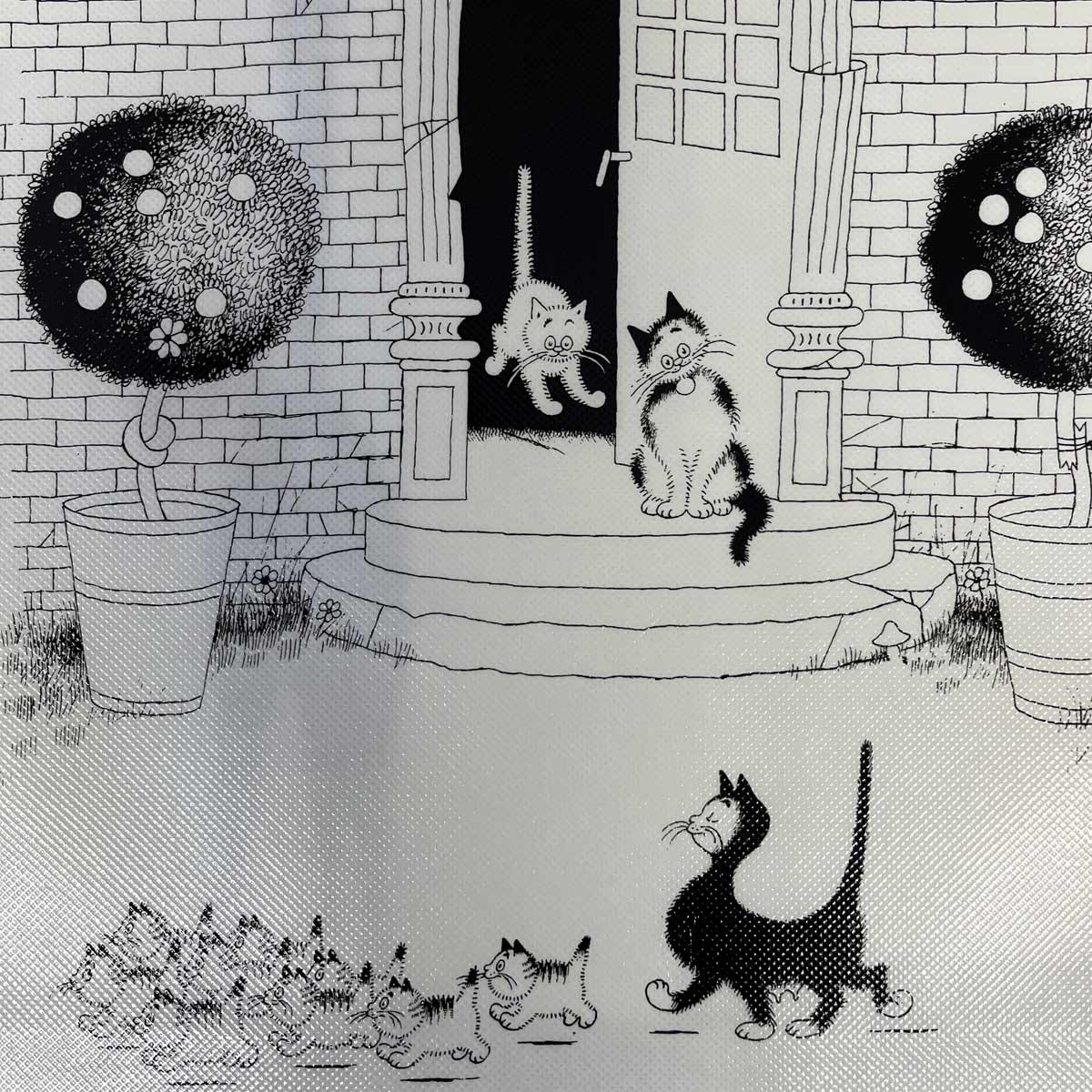 Bag for shopping The Cats of Dubout 40 x 40 cm