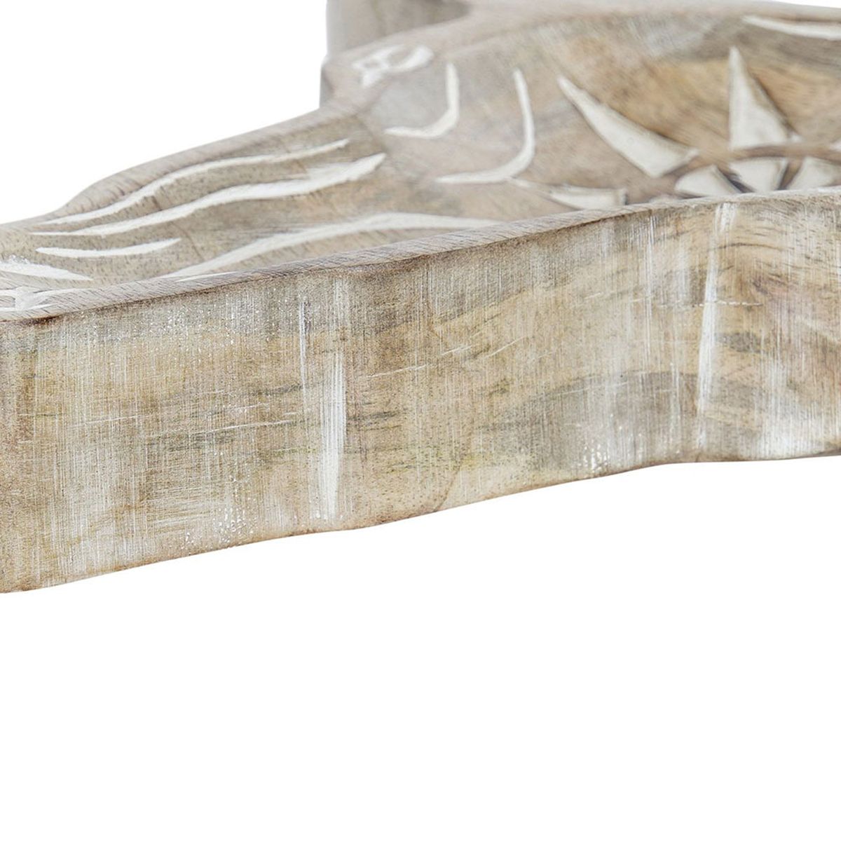Tray with Buffalo Head in mango wood