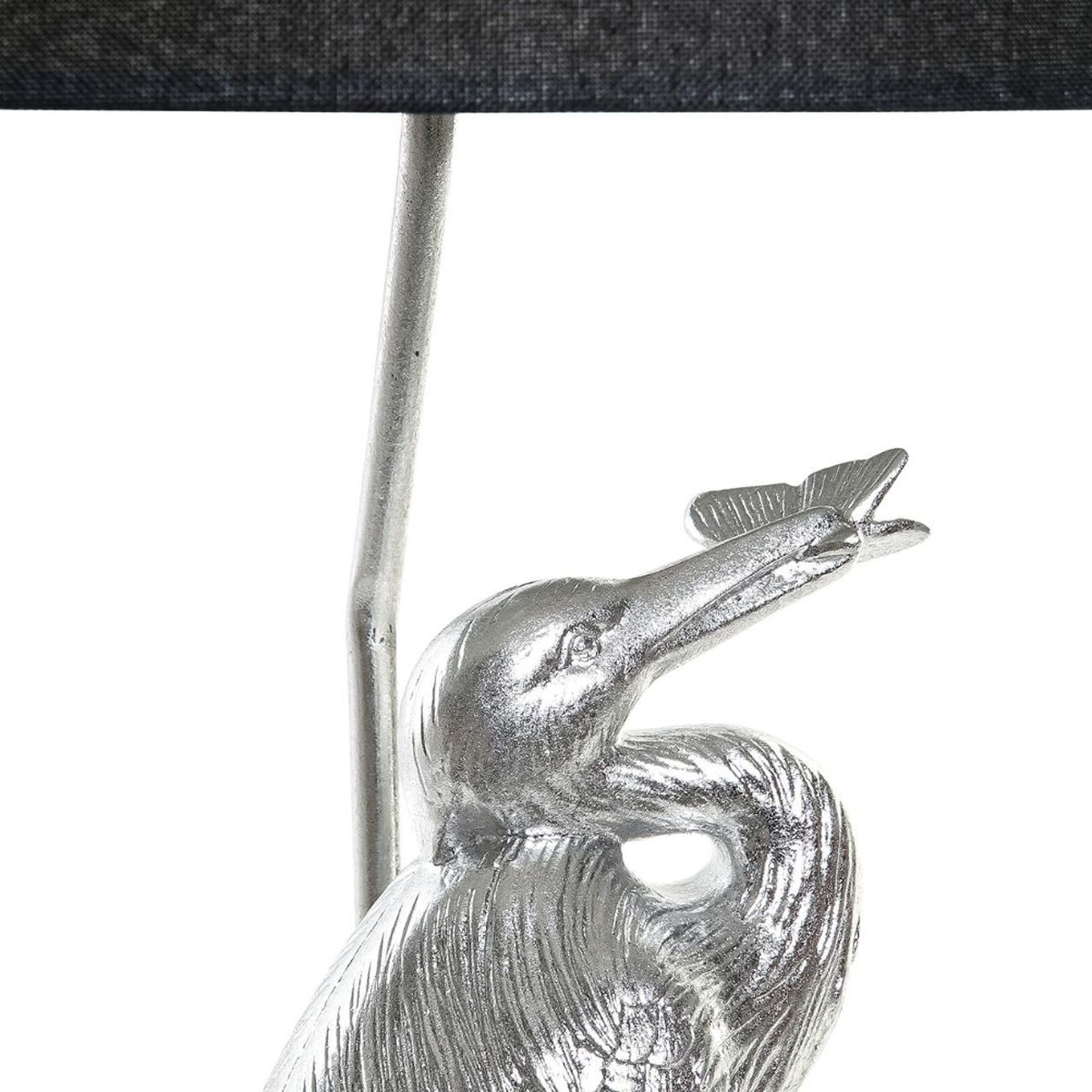 Heron lamp in resin 74 cm