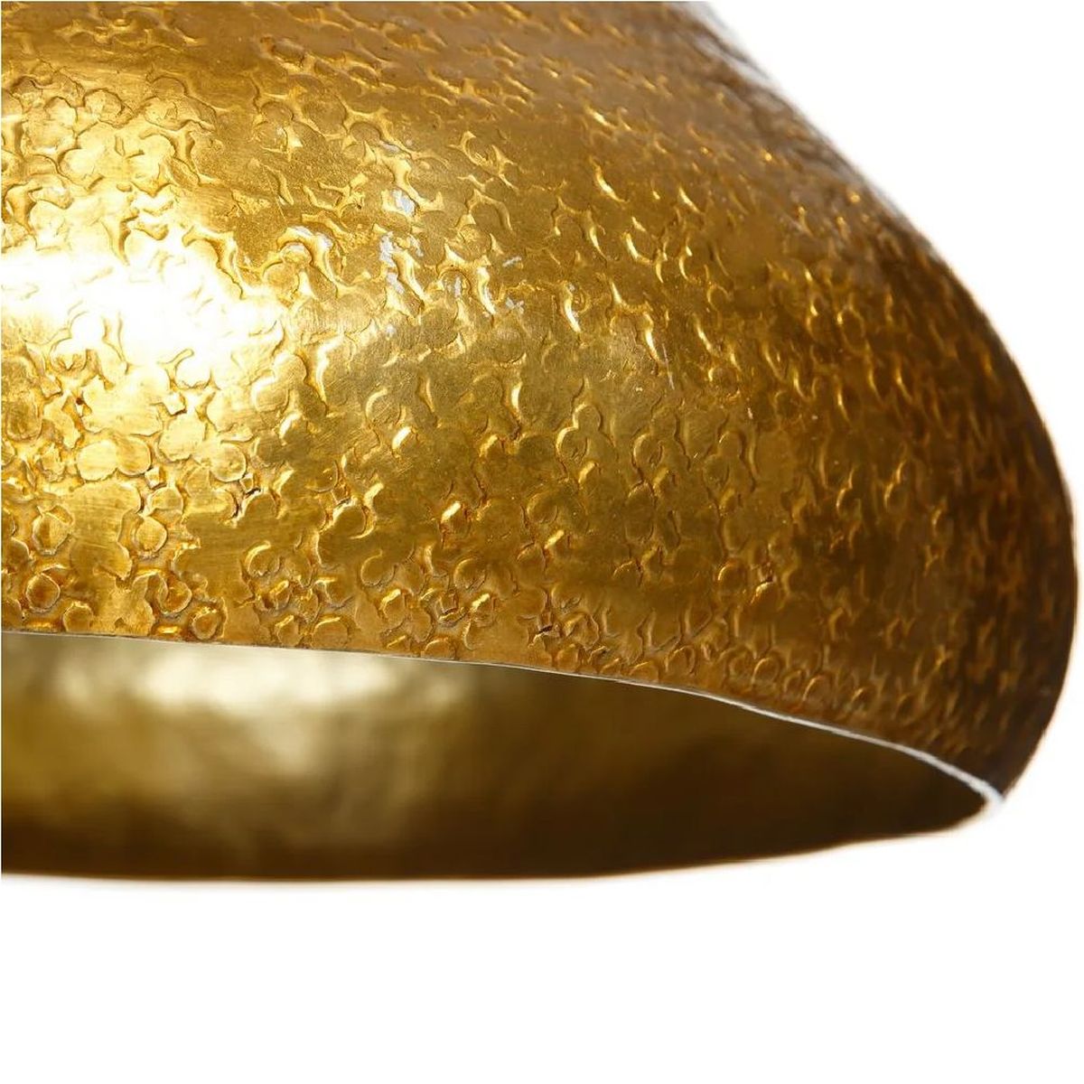 Golden metal bell chandelier 35 cm