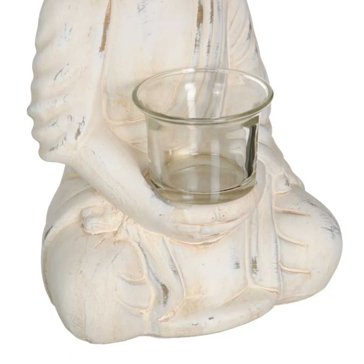 Terracotta Buddha candle holder