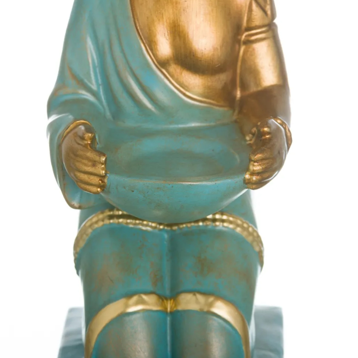 Gold and Turquoise Buddha Statue