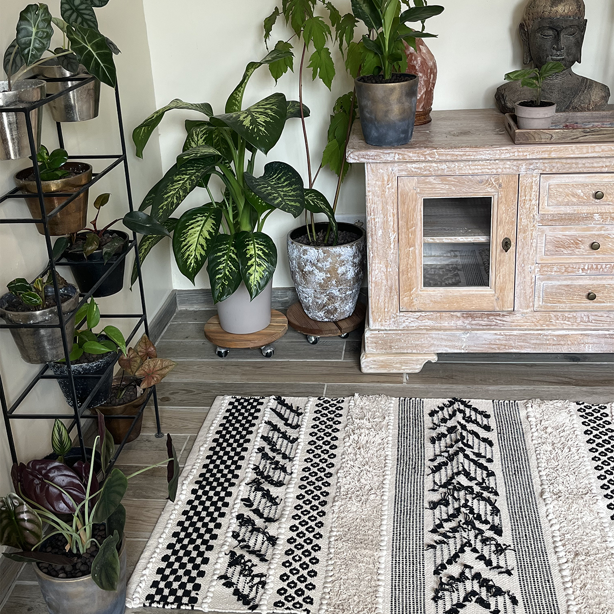 Bohemian ethnic carpet