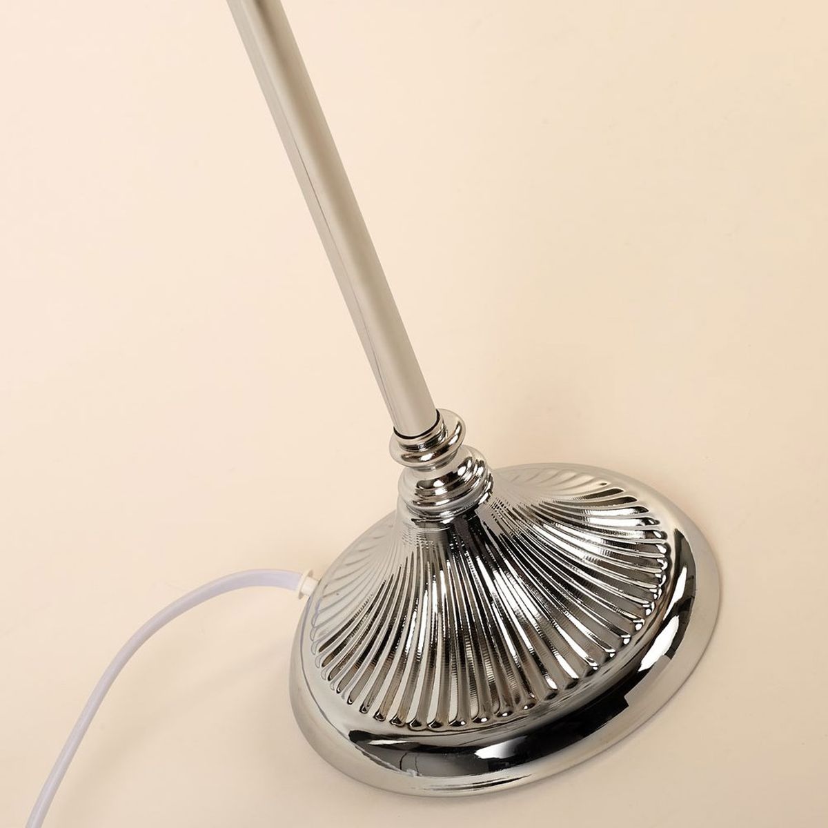 Silver and Beige Bashia table lamp