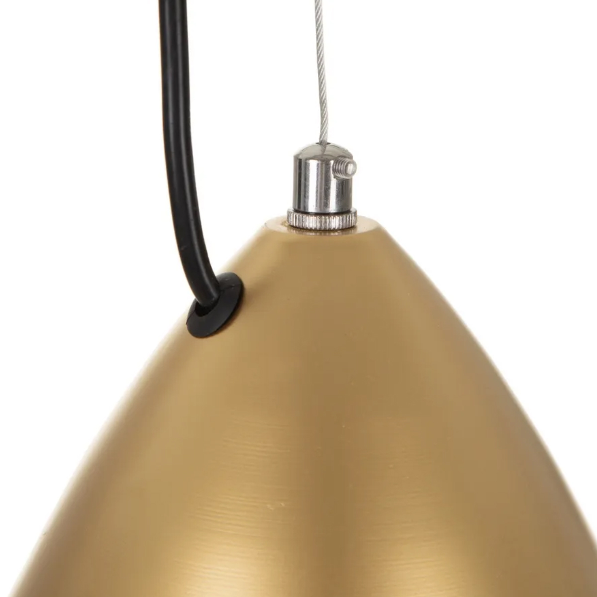 Golden aluminum chandelier