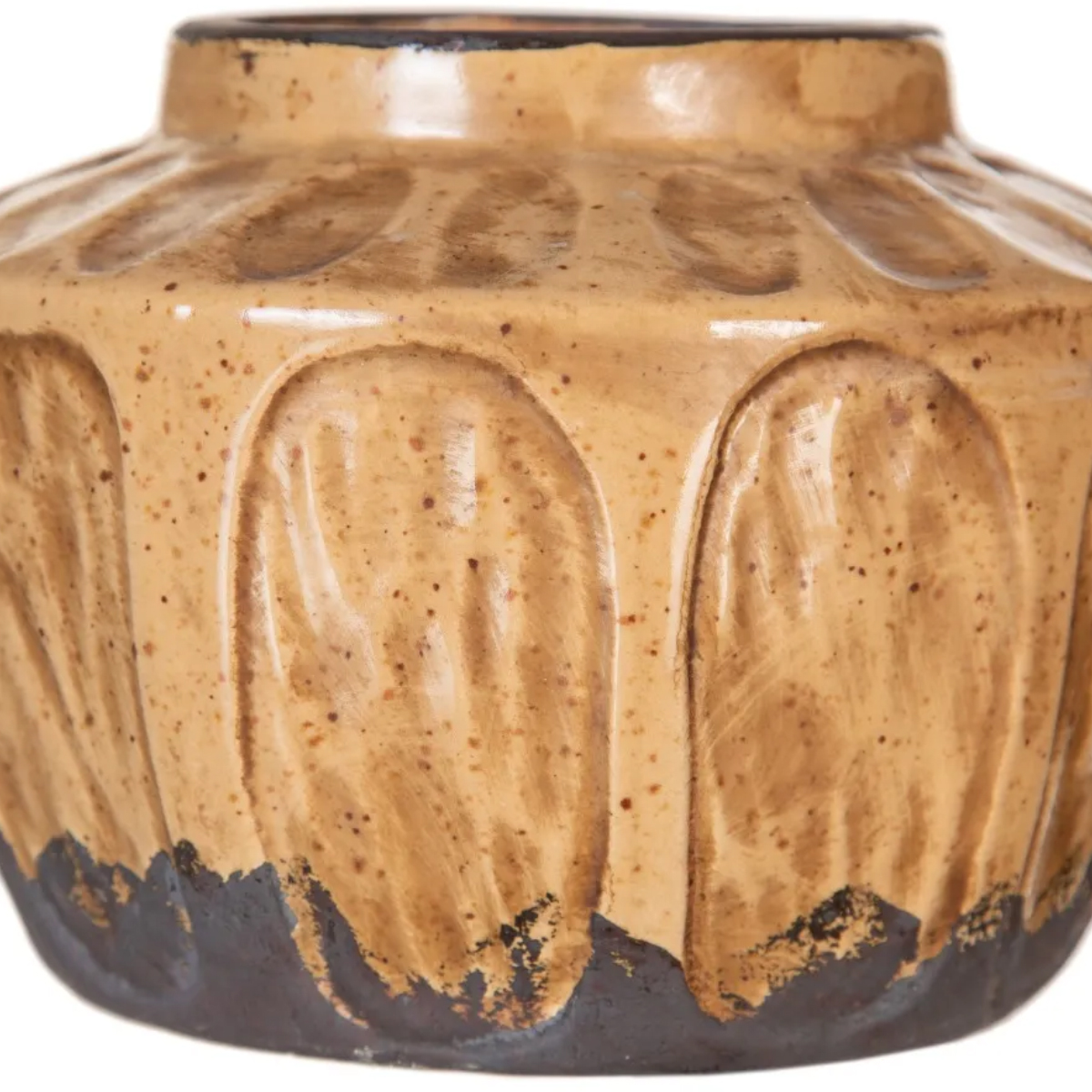 Aged ceramic vase