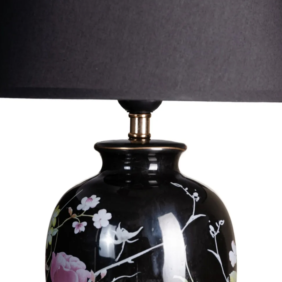 Flowers ceramic lamp 54 cm