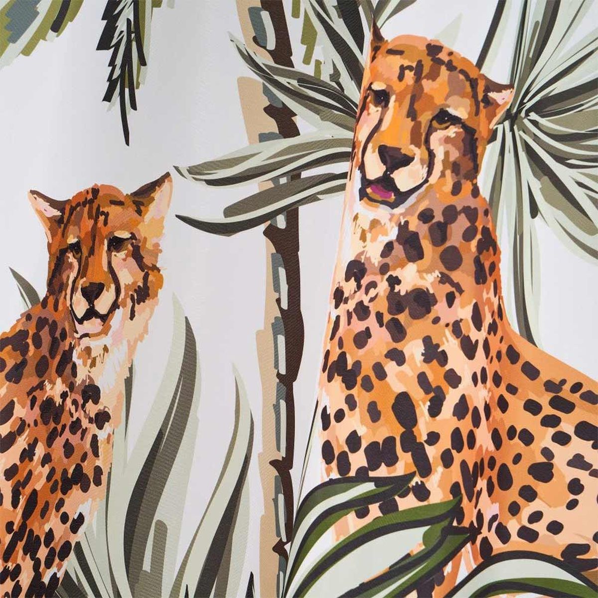Jaguars shower curtain 180 x 200 cm