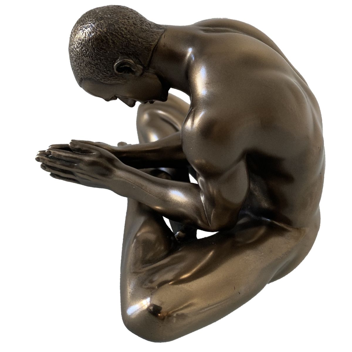 Body-Talk resin statuette - Seated man 8 cm