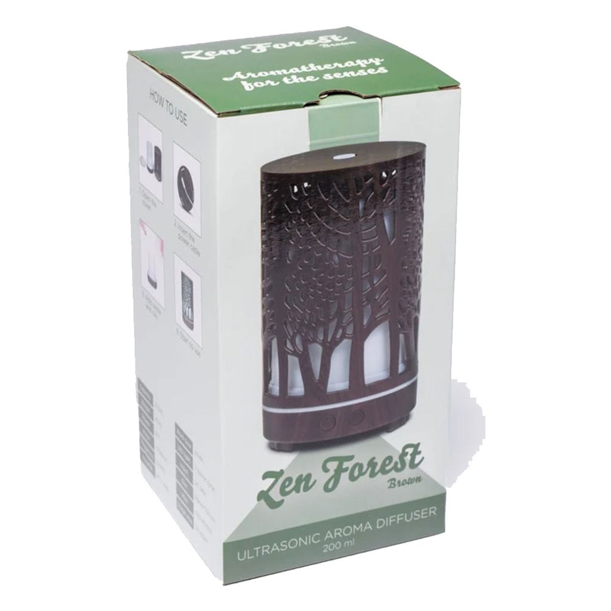 Ultrasonic aroma diffuser Zen Forest Brown