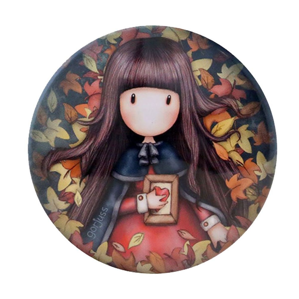 Gorjuss trinket tin Box - Autumn Leaves
