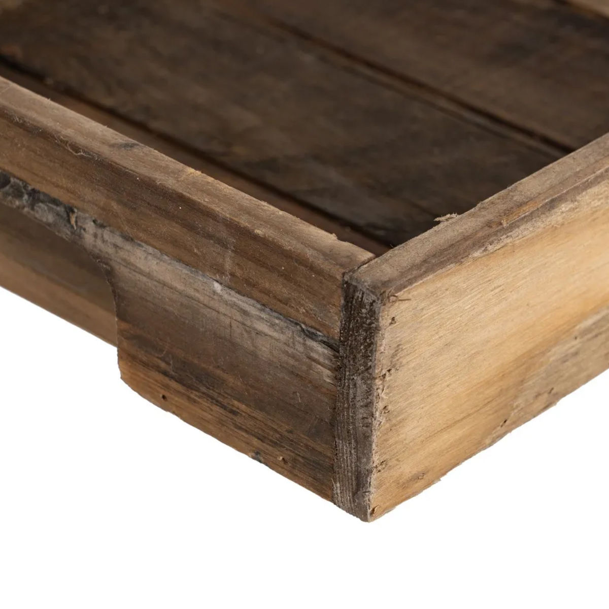 Set of 3 raw wood trays