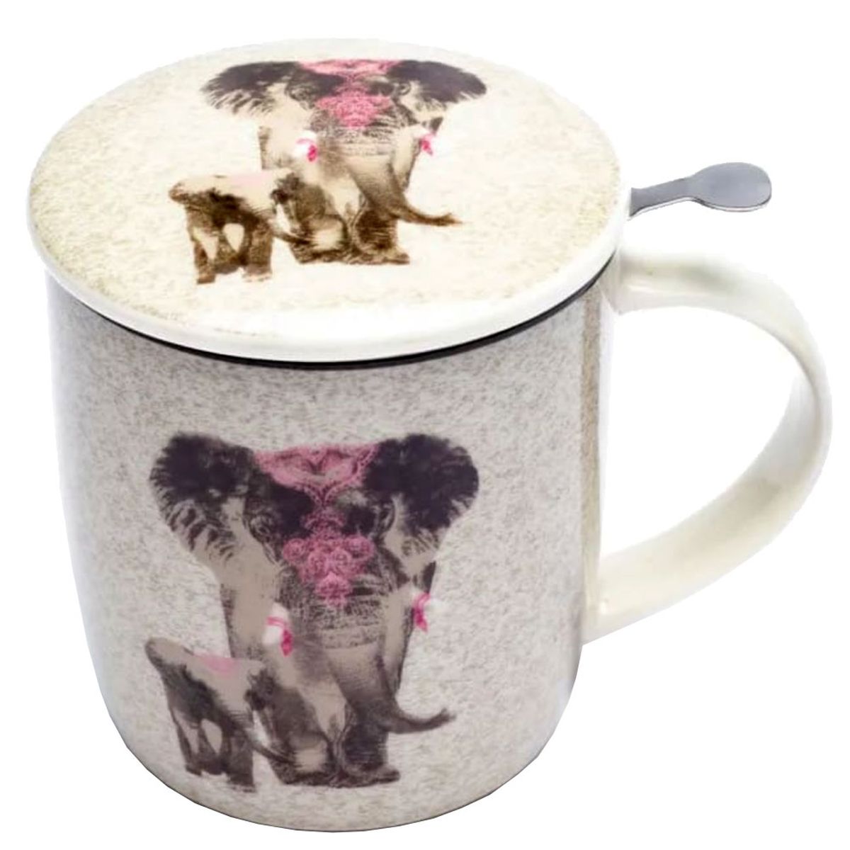 Gift box Tea Infuser Mug Elephants