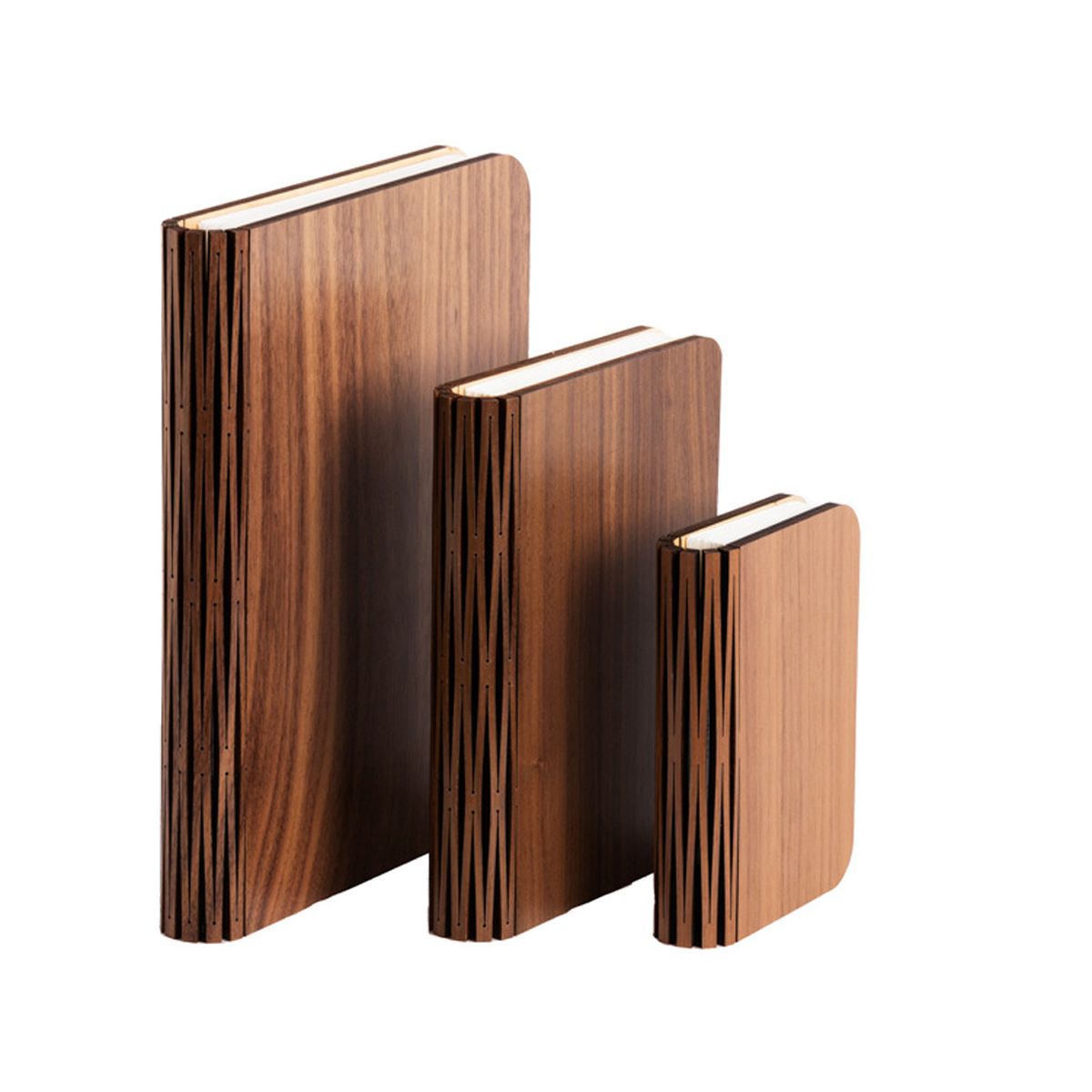 Book lamp in real wood - color Walnut - Size M