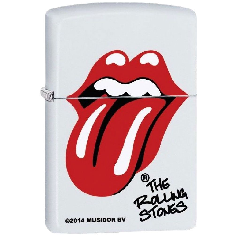 Rolling Stones White Zippo Lighter